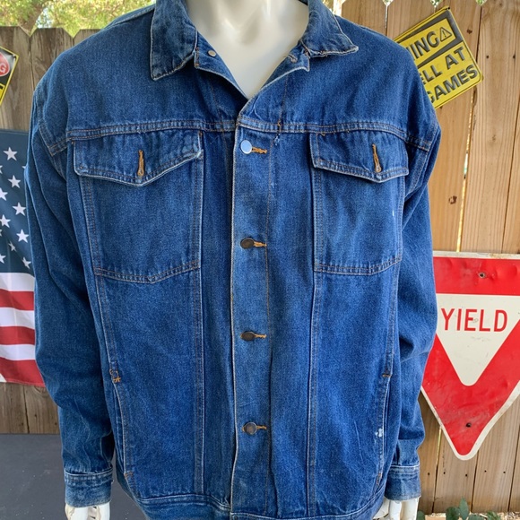 Vintage 90s Reworked Tiger Denim Duck Head Jacket Size XL - Picture 2 of 10